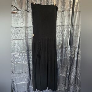 Sinew Moon Mama Tried Convertible Maxi Dress/Skirt Size Large Black